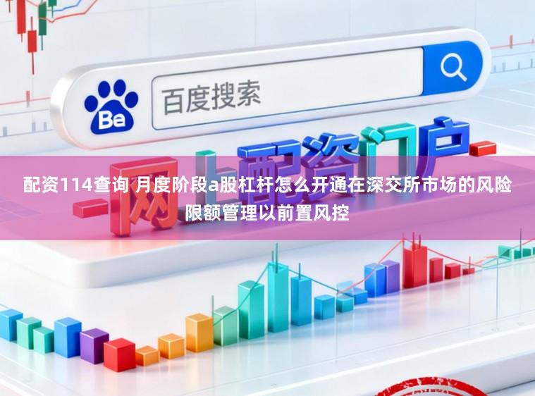 配资114查询 月度阶段a股杠杆怎么开通在深交所市场的风险限额管理以前置风控