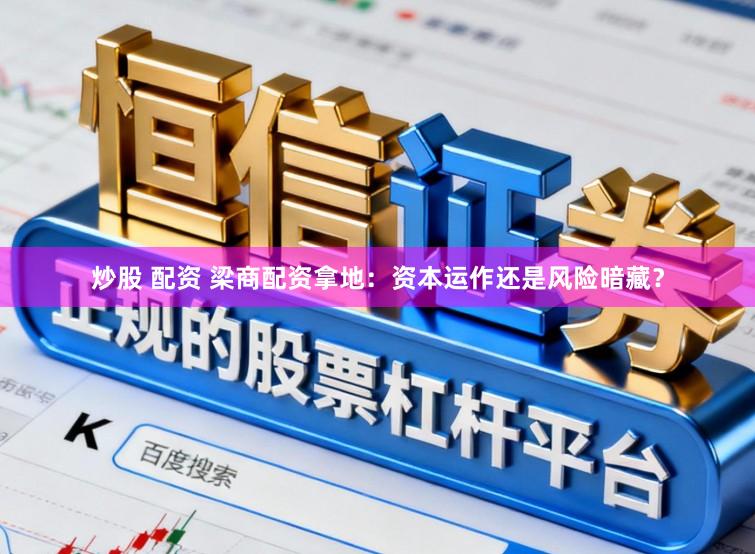 炒股 配资 梁商配资拿地：资本运作还是风险暗藏？